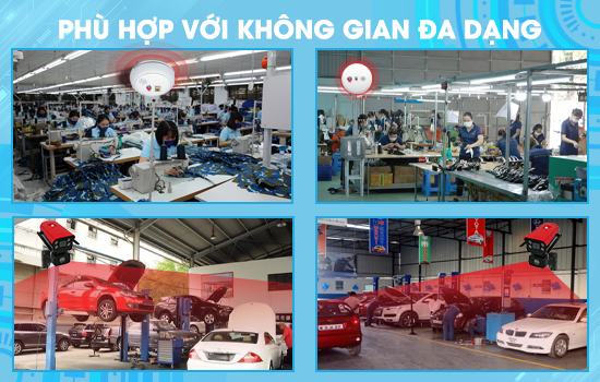 Phù hợp với không gian đa dạng