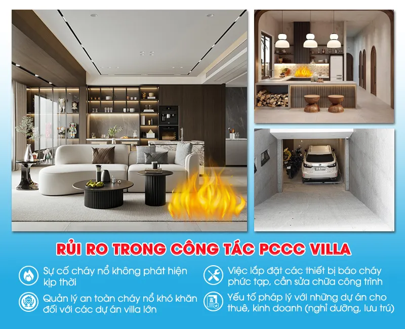 Rủi ro cháy nổ tại Villa
