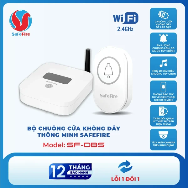 Bộ chuông cửa không dây thông minh SafeFire SF-DBS
