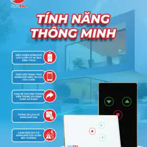 Alternative view of Công Tắc Cửa Cuốn WiFi SafeFire – Điều Khiển Dễ Dàng bằng điện thoại