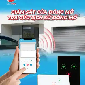 Giám sát lịch sử đóng mở công tắc cửa cuốn wifi SafeFire đễ dàng trên ứng dụng SafeFire Smart