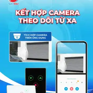 Công tắc cửa cuốn wifi SafeFire - Tích hợp cùng camera để theo dõi từ xa