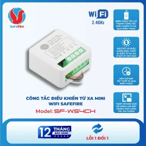 Alternative view of Công tắc điều khiển từ xa Mini Wifi SafeFire SF-WS4CH| Điều Khiển Mọi Thiết bị qua điện thoại