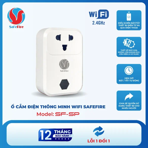 Ổ cắm điện thông minh wifi SafeFire SF-SP
